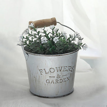 Seau à plantes décoratif "Fleur & Jardin"