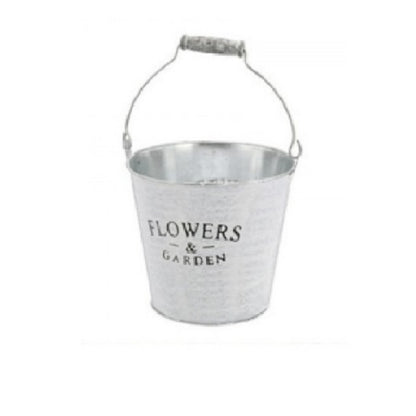 Seau à plantes décoratif "Fleur & Jardin"