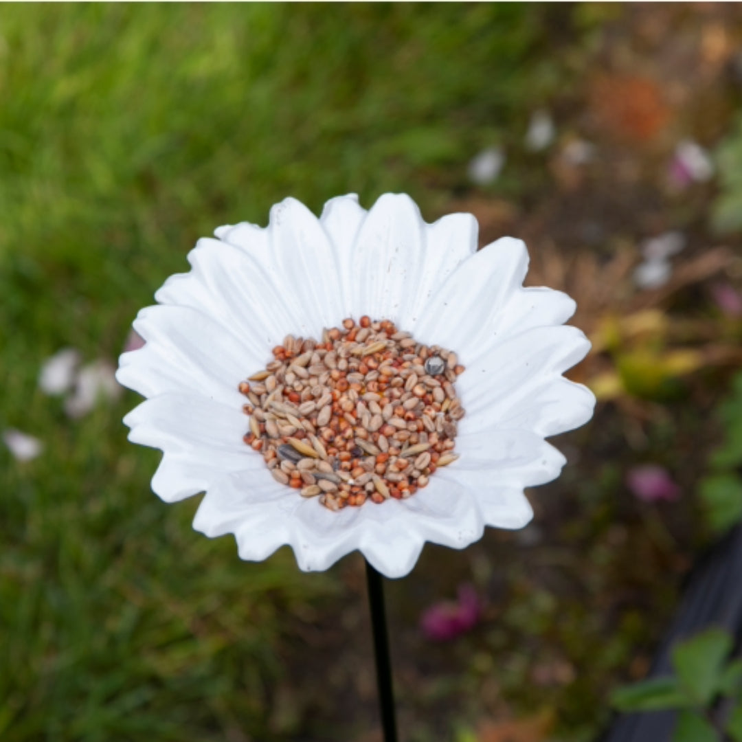 Bird feeder stake - daisy