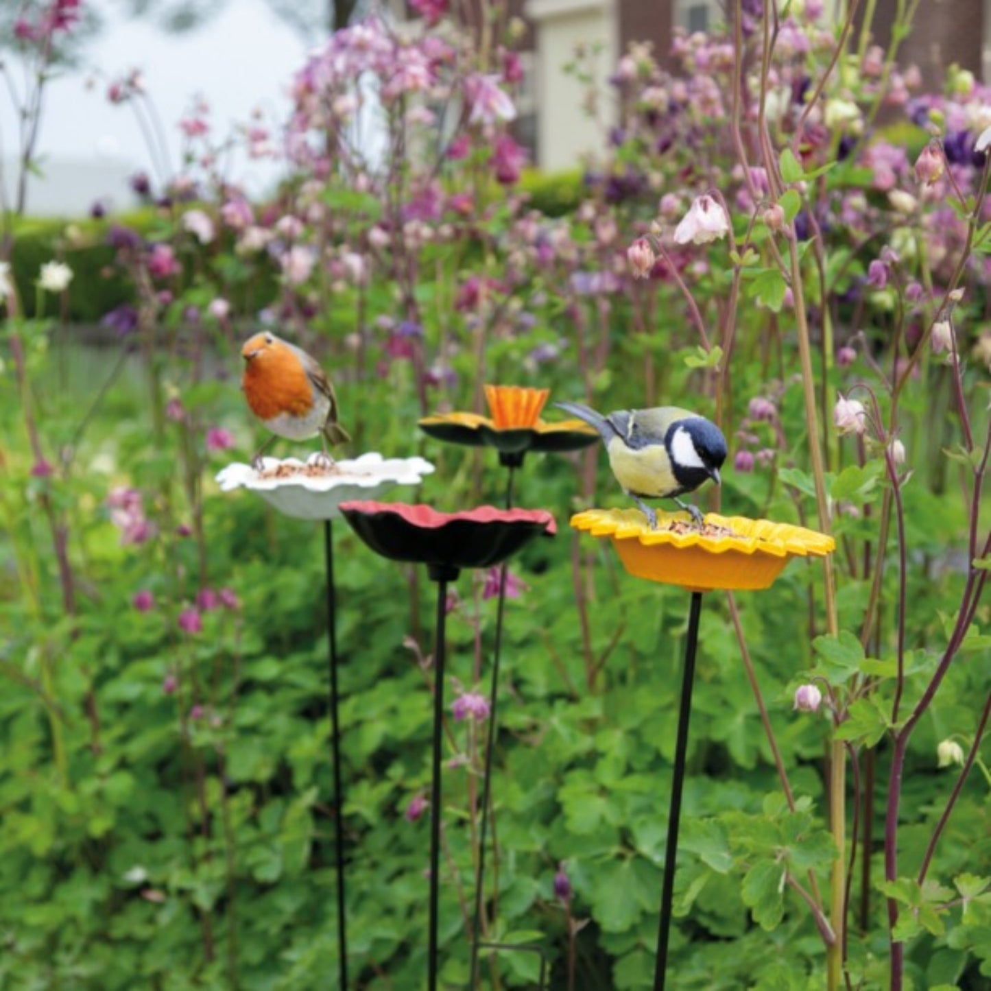 Bird feeder stake - daisy